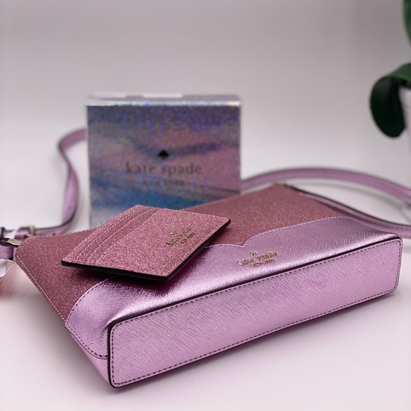 Kate Spade Lola Glitter Crossbody and Card Holder - Picture 6 of 12